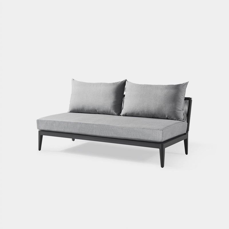 Hamilton 2 Seat Armless Sofa - Harbour - ShopHarbourOutdoor - HAMI-06B-ALAST-RODGR-PANGRA