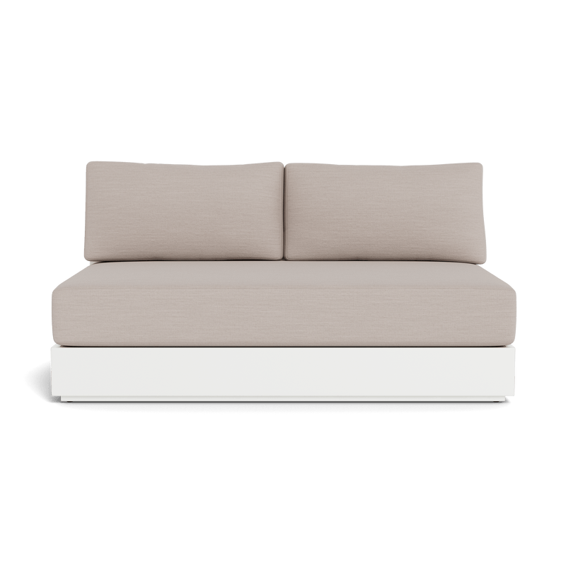 Hayman 2 Seat Armless Sofa - Harbour - ShopHarbourOutdoor - HAYM-06B-ALWHI-BAWHI-PANMAR