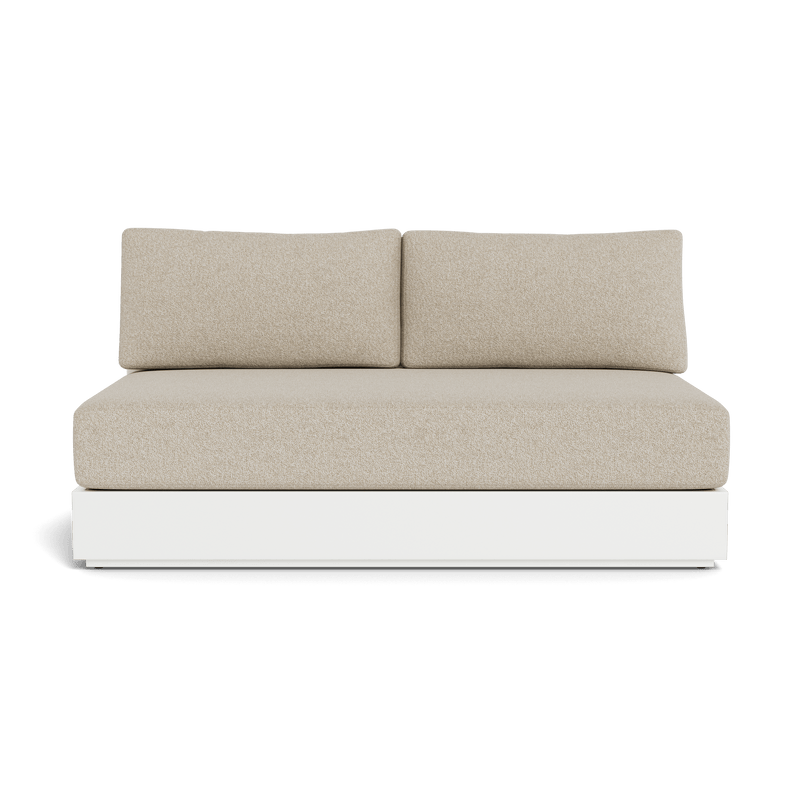 Hayman 2 Seat Armless Sofa - Harbour - ShopHarbourOutdoor - HAYM-06B-ALWHI-BAWHI-SIETAU