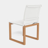 Hayman Teak Armless Dining Chair - Harbour - ShopHarbourOutdoor - HYTK-01B-TENAT-BAWHI