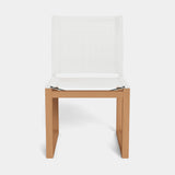 Hayman Teak Armless Dining Chair - Harbour - ShopHarbourOutdoor - HYTK-01B-TENAT-BAWHI