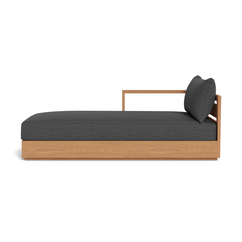 Hayman Teak Chaise Left - Harbour - ShopHarbourOutdoor - HYTK-07BL-TENAT-BAWHI-AGOGRA