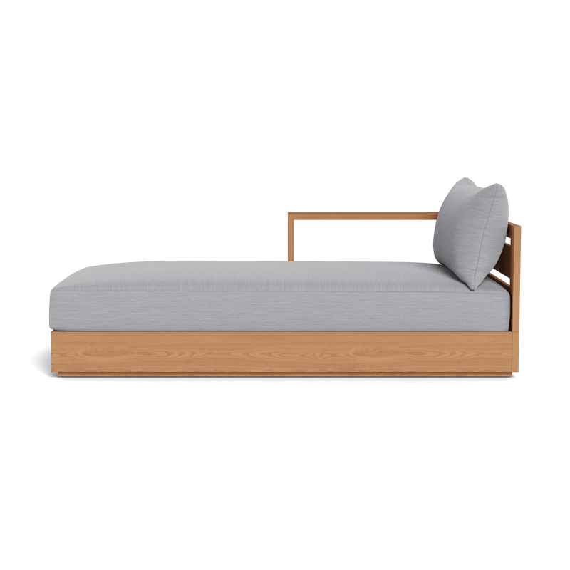 Hayman Teak Chaise Left - Harbour - ShopHarbourOutdoor - HYTK-07BL-TENAT-BAWHI-PANCLO