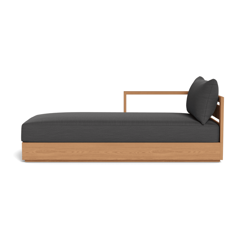 Hayman Teak Chaise Left - Harbour - ShopHarbourOutdoor - HYTK-07BL-TENAT-BAWHI-PANGRA