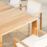 Hayman Teak Dining Chair - Harbour - ShopHarbourOutdoor - HYTK-01A-TENAT-BAWHI