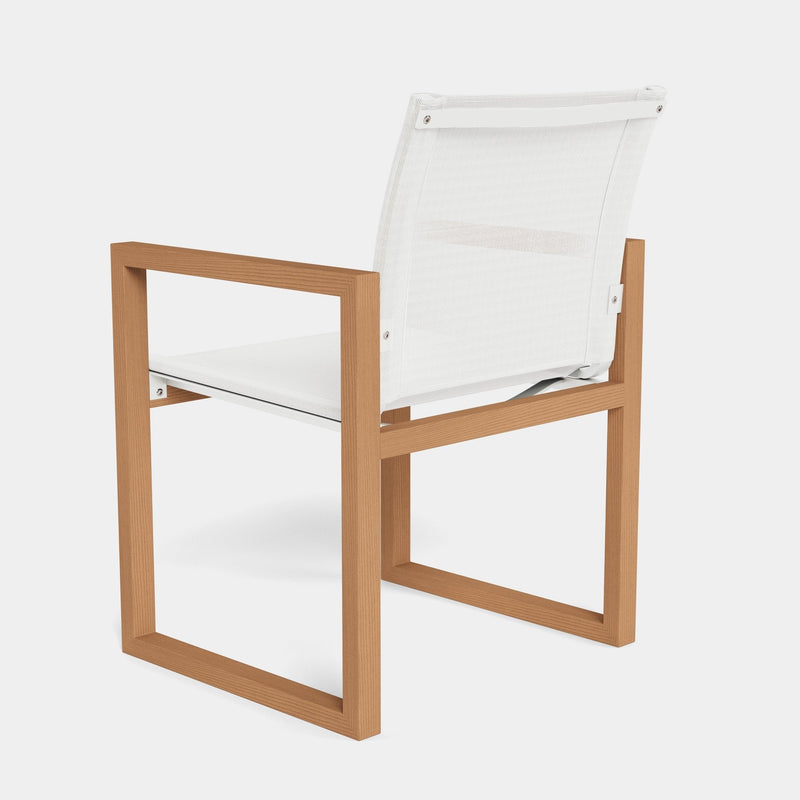 Hayman Teak Dining Chair - Harbour - ShopHarbourOutdoor - HYTK-01A-TENAT-BAWHI