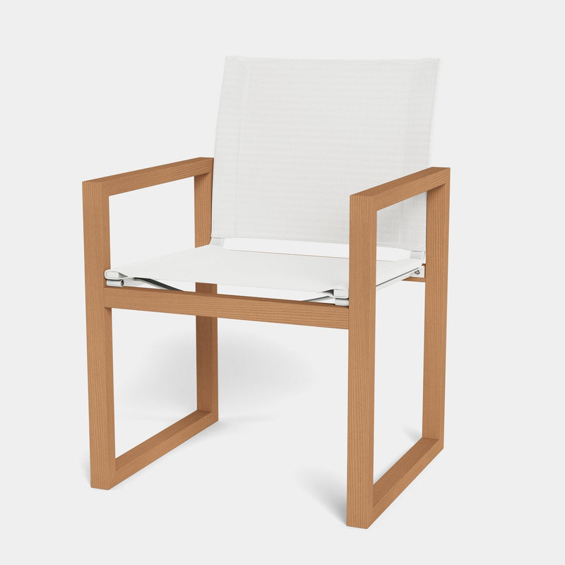 Hayman Teak Dining Chair - Harbour - ShopHarbourOutdoor - HYTK-01A-TENAT-BAWHI