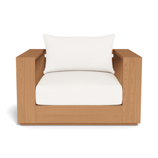 Hayman Teak Lounge Chair - Harbour - ShopHarbourOutdoor - HYTK-08A-TENAT-BAWHI-PANBLA