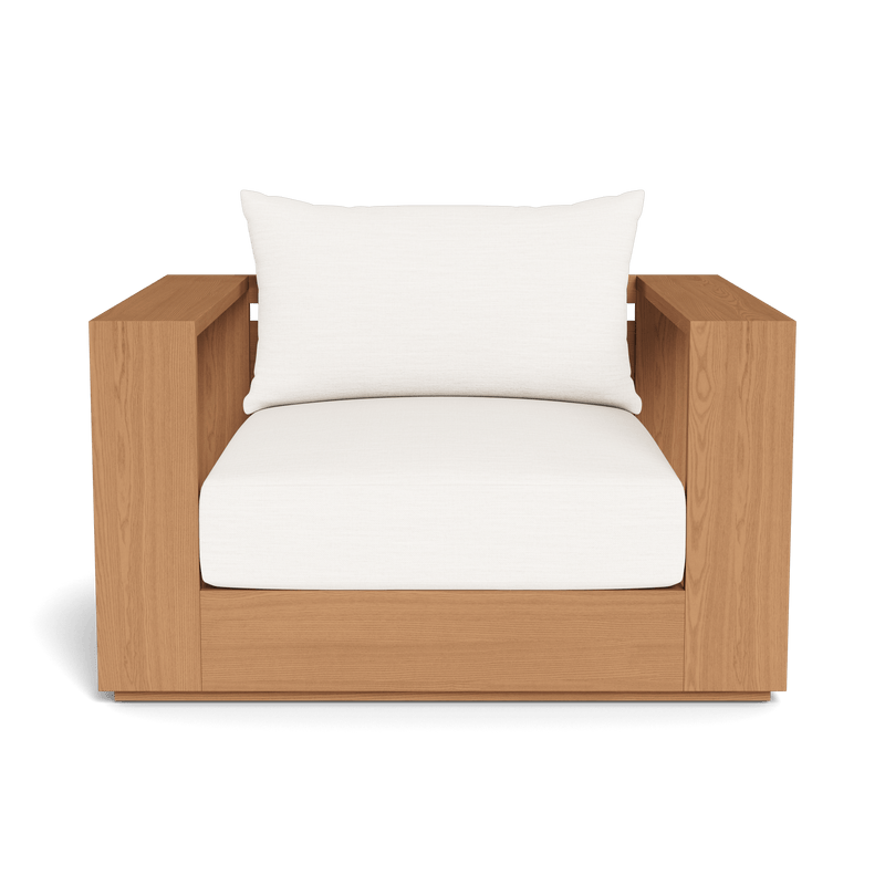 Hayman Teak Lounge Chair - Harbour - ShopHarbourOutdoor - HYTK-08A-TENAT-BAWHI-PANBLA