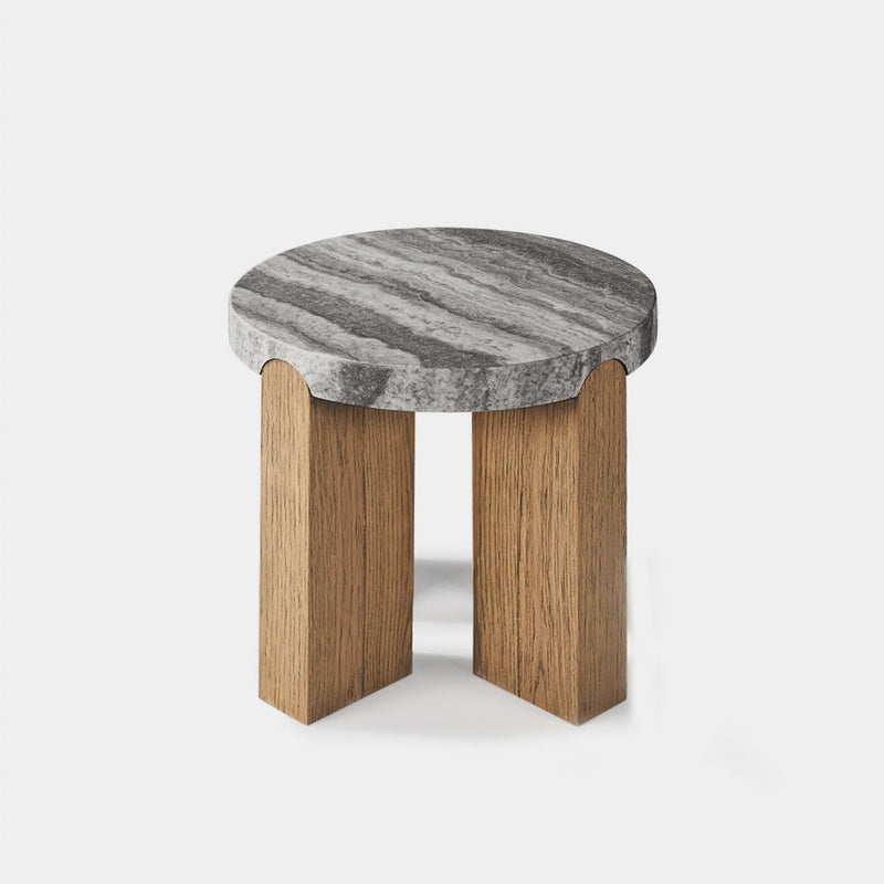 Marcello Round Side Table - Harbour - ShopHarbourOutdoor - MARC-11A-OAHON-TRGRE