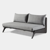 MLB Aluminum 2 Seat Armless Sofa - Harbour - Harbour - MLBA-06B-ALAST-COPMID