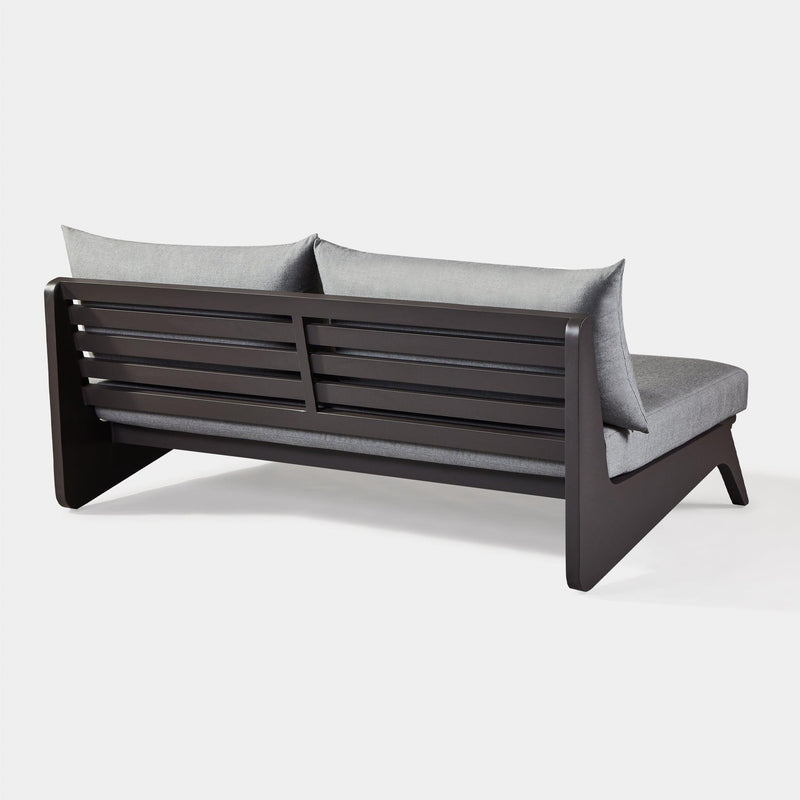 MLB Aluminum 2 Seat Armless Sofa - Harbour - Harbour - MLBA-06B-ALAST-COPMID