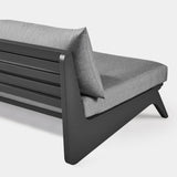 MLB Aluminum 2 Seat Armless Sofa - Harbour - Harbour - MLBA-06B-ALAST-COPMID