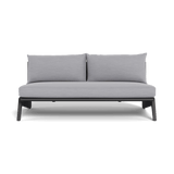 MLB Aluminum 2 Seat Armless Sofa - Harbour - Harbour - MLBA-06B-ALAST-PANCLO