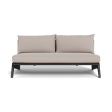 MLB Aluminum 2 Seat Armless Sofa - Harbour - Harbour - MLBA-06B-ALAST-PANMAR