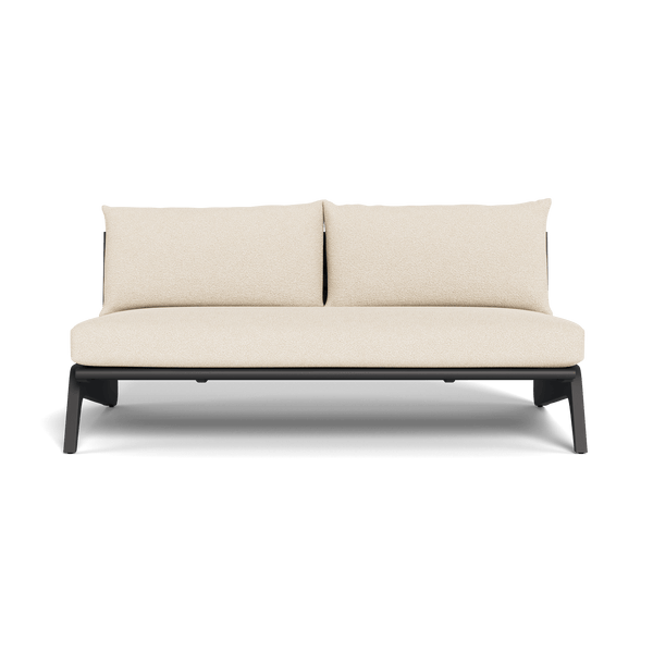 MLB Aluminum 2 Seat Armless Sofa - Harbour - Harbour - MLBA-06B-ALAST-RIVSAN