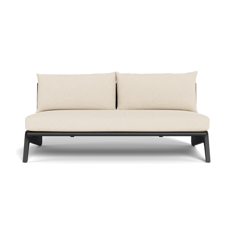 MLB Aluminum 2 Seat Armless Sofa - Harbour - Harbour - MLBA-06B-ALAST-RIVSAN