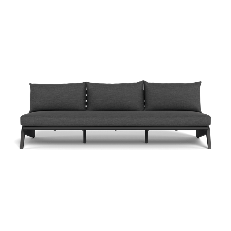 MLB Aluminum 3 Seat Armless Sofa - Harbour - Harbour - MLBA-05C-ALAST-AGOGRA