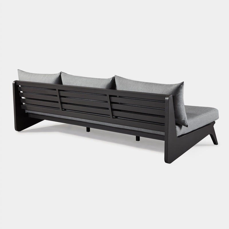 MLB Aluminum 3 Seat Armless Sofa - Harbour - Harbour - MLBA-05C-ALAST-COPMID