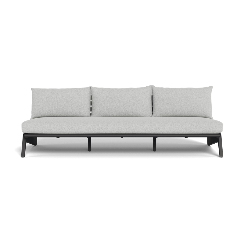 MLB Aluminum 3 Seat Armless Sofa - Harbour - Harbour - MLBA-05C-ALAST-COPSAN