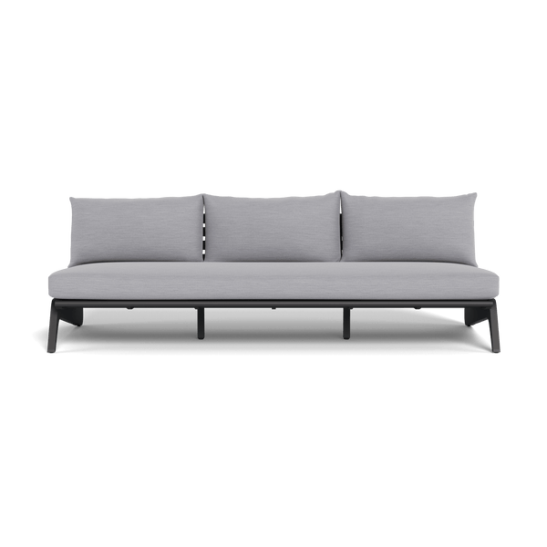 MLB Aluminum 3 Seat Armless Sofa - Harbour - Harbour - MLBA-05C-ALAST-PANCLO