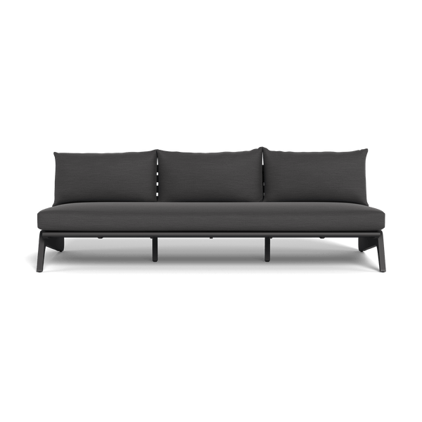 MLB Aluminum 3 Seat Armless Sofa - Harbour - Harbour - MLBA-05C-ALAST-PANGRA