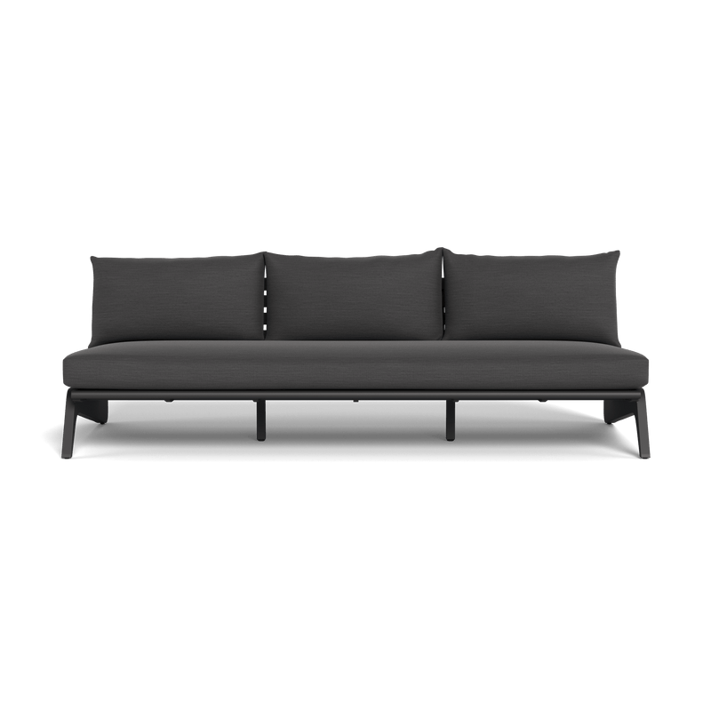 MLB Aluminum 3 Seat Armless Sofa - Harbour - Harbour - MLBA-05C-ALAST-PANGRA