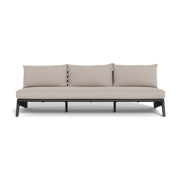 MLB Aluminum 3 Seat Armless Sofa - Harbour - Harbour - MLBA-05C-ALAST-PANMAR