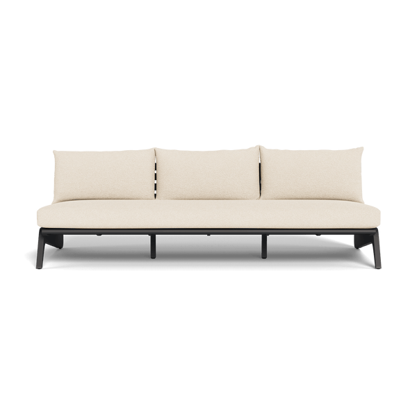 MLB Aluminum 3 Seat Armless Sofa - Harbour - Harbour - MLBA-05C-ALAST-RIVSAN