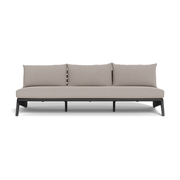 MLB Aluminum 3 Seat Armless Sofa - Harbour - Harbour - MLBA-05C-ALAST-RIVSTO