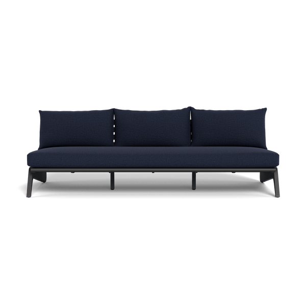 MLB Aluminum 3 Seat Armless Sofa - Harbour - Harbour - MLBA-05C-ALAST-SIEIND