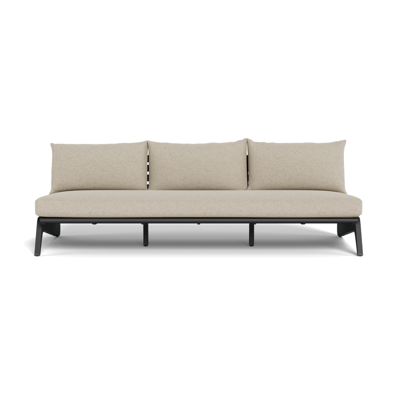 MLB Aluminum 3 Seat Armless Sofa - Harbour - Harbour - MLBA-05C-ALAST-SIETAU