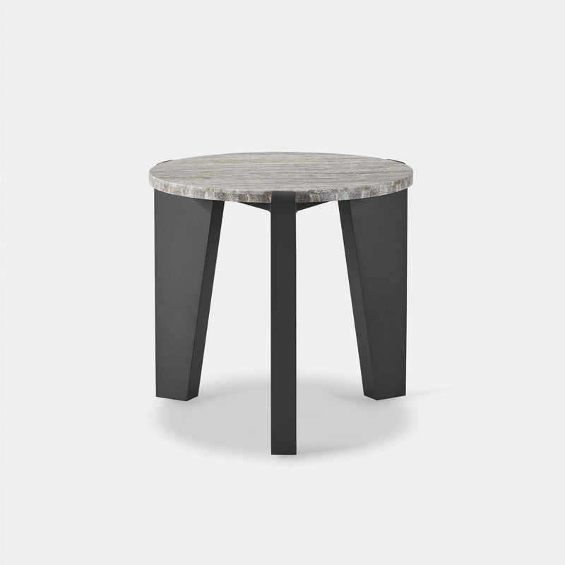 MLB Aluminum Round Side Table - Harbour - Harbour - MLBA-11A-ALAST-TRGRE