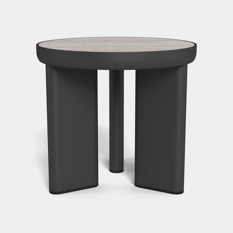 Moab Round Side Table - Harbour - ShopHarbourOutdoor - MOAB-11A-ALBRZ-TRGRE