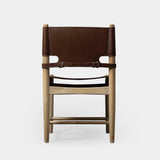 Mykonos Armless Dining Chair - Harbour - ShopHarbourOutdoor - MYKO-01B-CRNAT-LEABRO