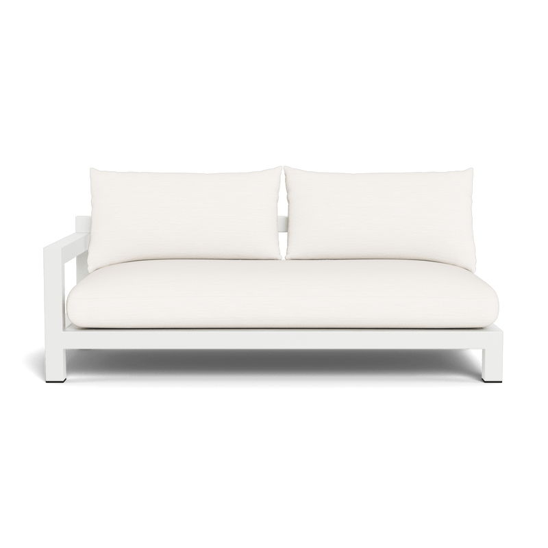 Pacific Aluminum 2 Seat 1 Arm - Harbour - ShopHarbourOutdoor - PACA-06C-ALWHI-BAWHI-PANBLA