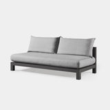 Pacific Aluminum 2 Seat Armless Sofa - Harbour - ShopHarbourOutdoor - PACA-06B-ALAST-BASIL-PANGRA