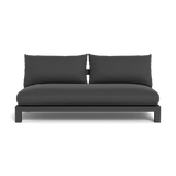 Pacific Aluminum 2 Seat Armless Sofa - Harbour - ShopHarbourOutdoor - PACA-06B-ALAST-BASIL-PANGRA