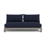 Pacific Aluminum 2 Seat Armless Sofa - Harbour - ShopHarbourOutdoor - PACA-06B-ALAST-BASIL-SIEIND