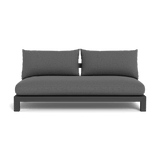 Pacific Aluminum 2 Seat Armless Sofa - Harbour - ShopHarbourOutdoor - PACA-06B-ALAST-BASIL-SIESLA