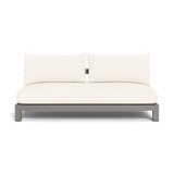 Pacific Aluminum 2 Seat Armless Sofa - Harbour - ShopHarbourOutdoor - PACA-06B-ALTAU-BAWHI-RIVIVO