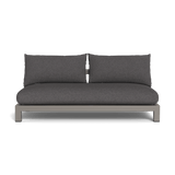 Pacific Aluminum 2 Seat Armless Sofa - Harbour - ShopHarbourOutdoor - PACA-06B-ALTAU-BAWHI-RIVSLA