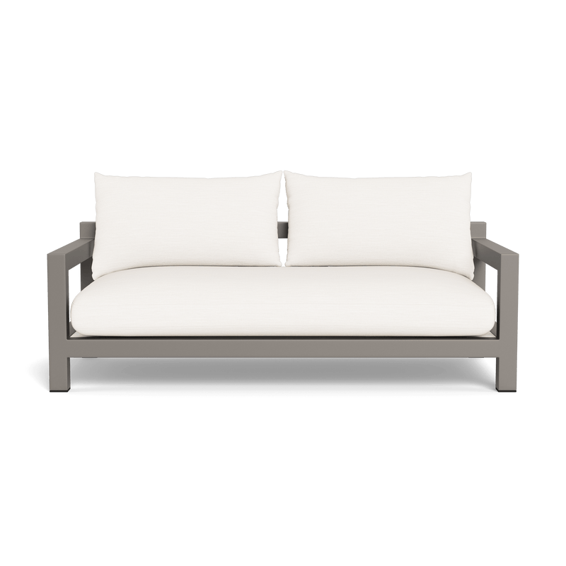 Pacific Aluminum 2 Seat Sofa - Harbour - ShopHarbourOutdoor - PACA-06A-ALTAU-BAWHI-PANBLA