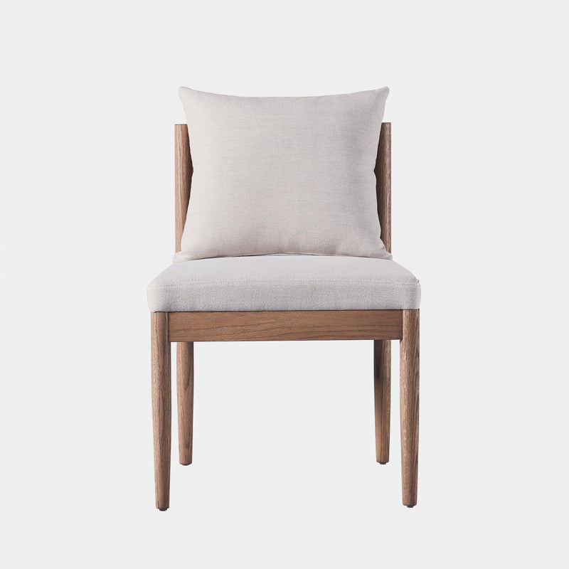 Rozelle Armless Dining Chair - Harbour - ShopHarbourOutdoor - ROZE-01B-FD-OANAT-HBWH