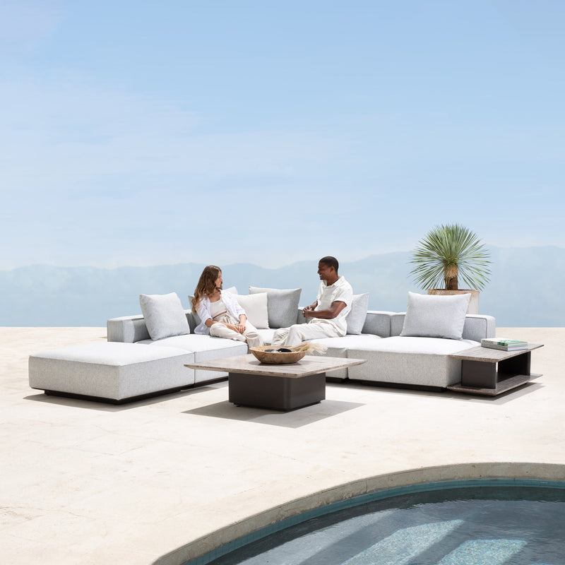 Santorini Outdoor Ottoman - Harbour - ShopHarbourOutdoor - SANO-09A-ALAST-COPSAN